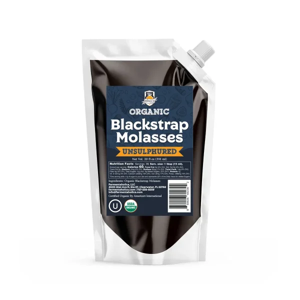 Organic Unsulphured Blackstrap Molasses 20 oz