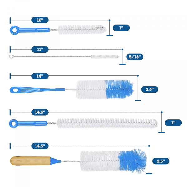 Bottle Cleaning Brush Set