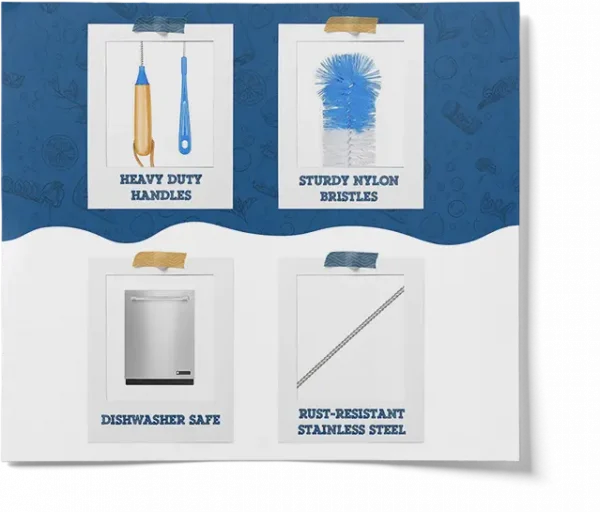 Bottle Cleaner Brush Set