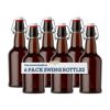 Brown Swing Top Glass Bottles