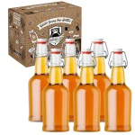 Clear Swing Top Bottles 6 Pack
