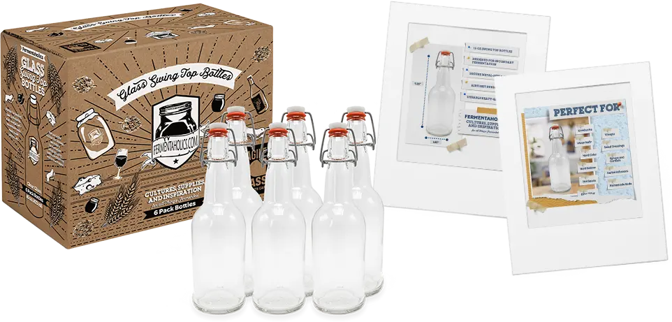 Clear Flip Top Bottles
