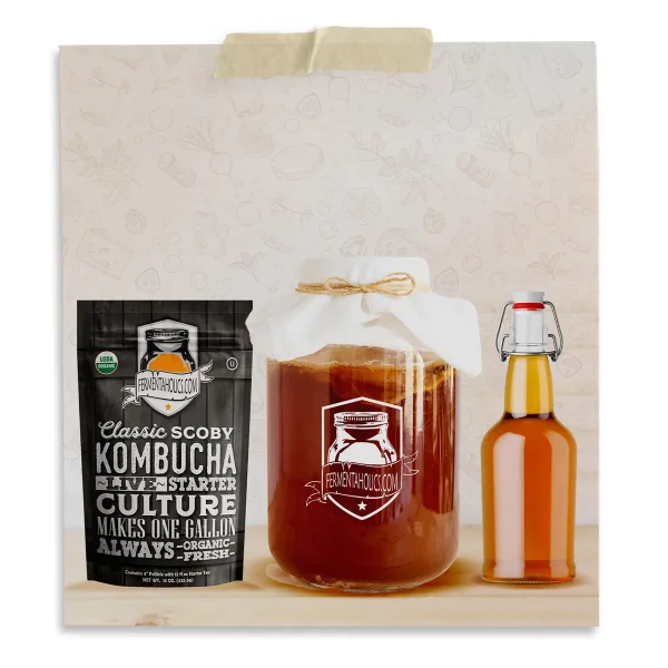 Clear Flip Top Kombucha Bottles