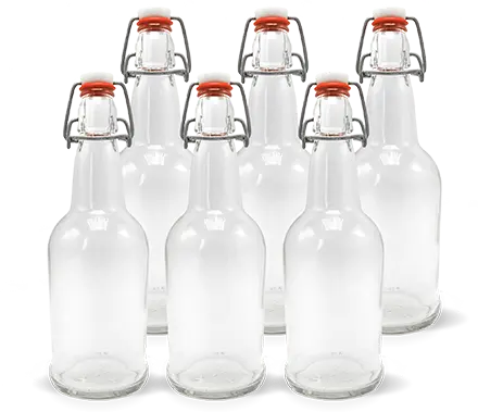 Clear Swing-Top Bottles