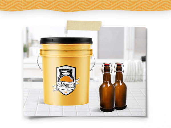 Brown Swing Top Glass Bottle