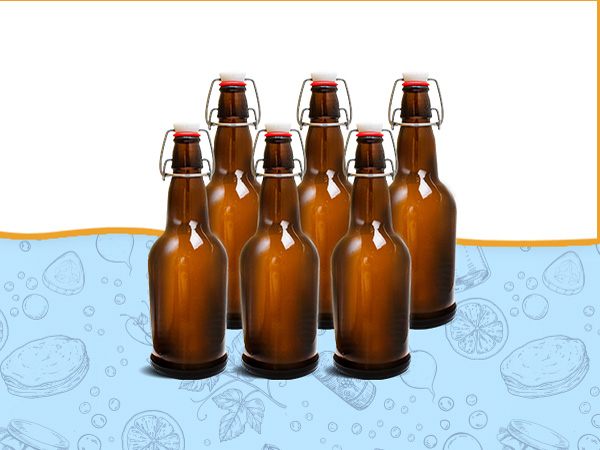 Brown Swing Top Beer Bottles