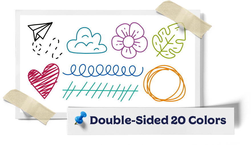 Wet Erase Jar Markers Double Sided