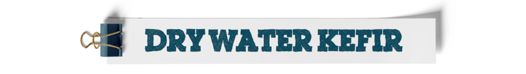 Dry Water Kefir 2