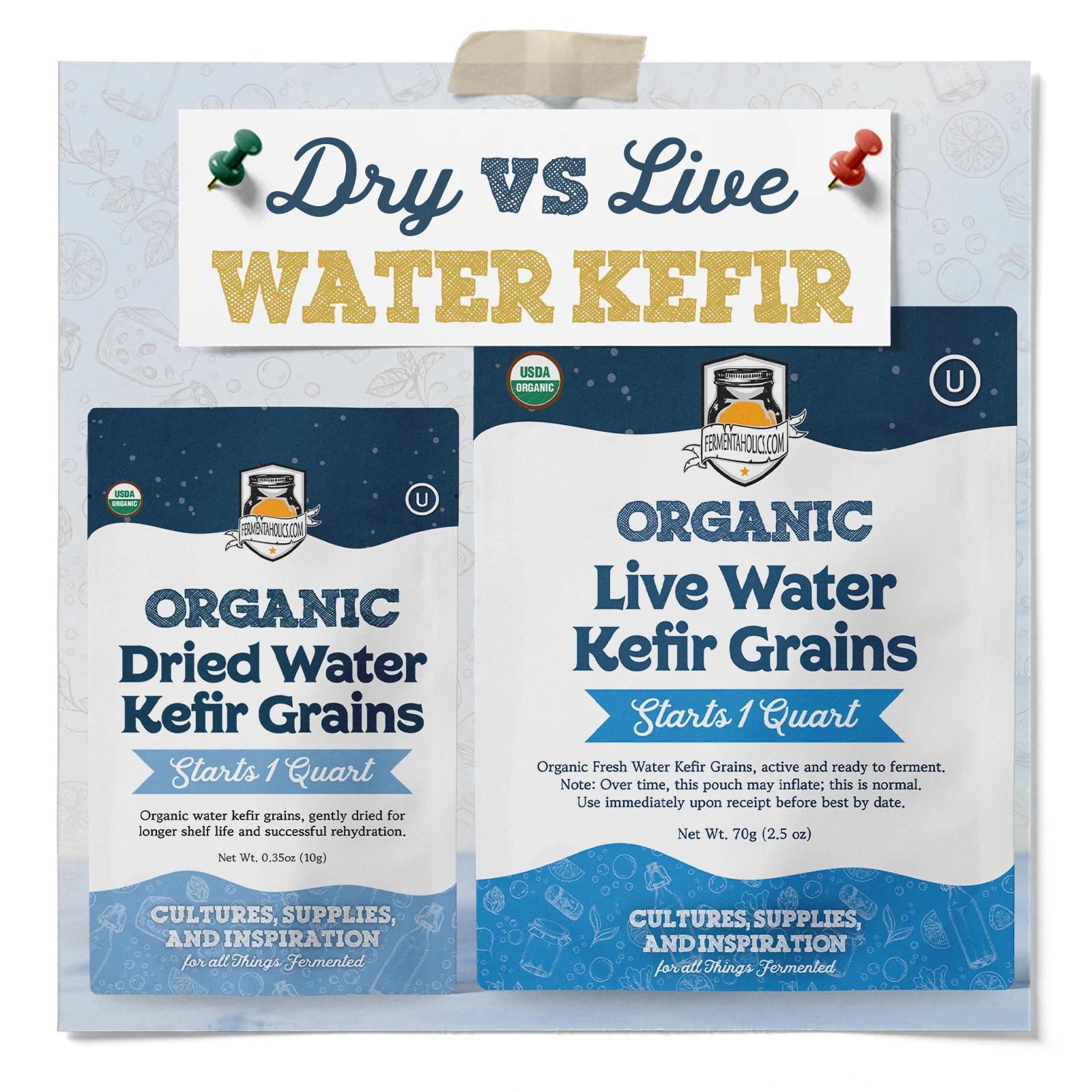 Dry Vs Live Water Kefir Feat