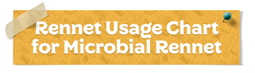 how to use microbial rennet