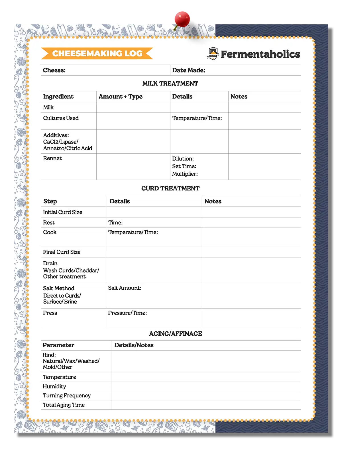 cheesemaking log