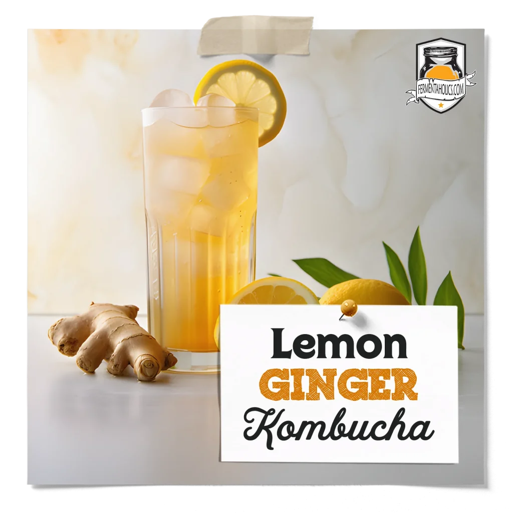 lemon ginger kombucha