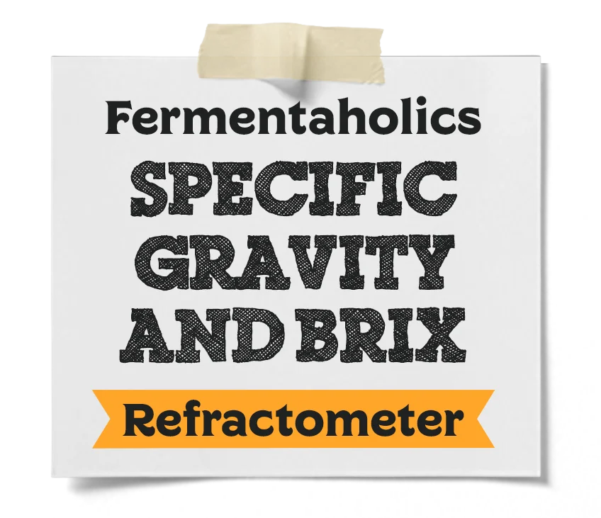 Specific Gravity And Brix Refractometer
