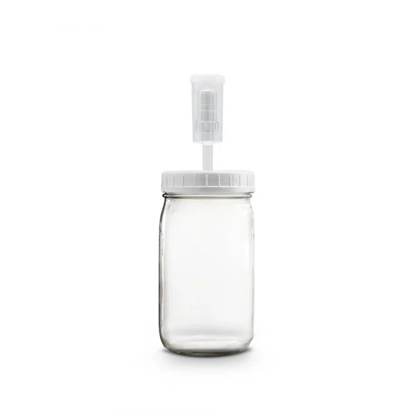 Wide Mouth Mason Jar Fermentation Lids And 3-Piece Airlocks - 2 Pack