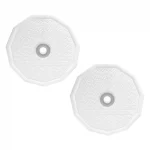 White Fermentation Lids with S Airlocks for Wide Mouth Mason Jars - 2 Pack