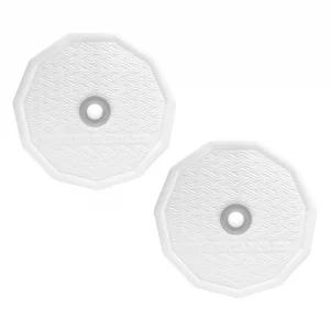 White Fermentation Lids with S Airlocks for Wide Mouth Mason Jars - 2 Pack