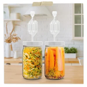Mason Jar Lids With S-Airlocks