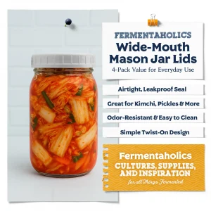 White Wide Mouth Mason Jar Lids