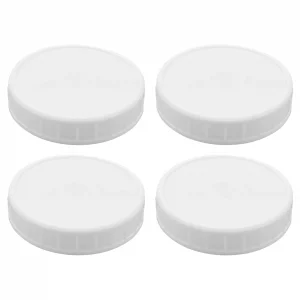 4-Pack Wide Mouth Mason Jar Fermenting Lids