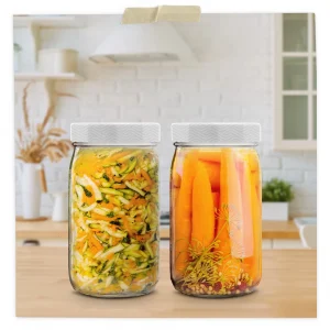White Wide Mouth Mason Jar Lids
