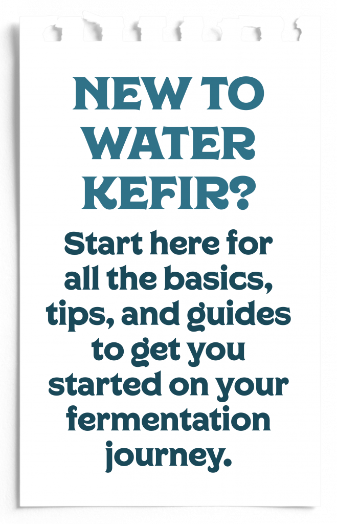 New To Water Kefir Making