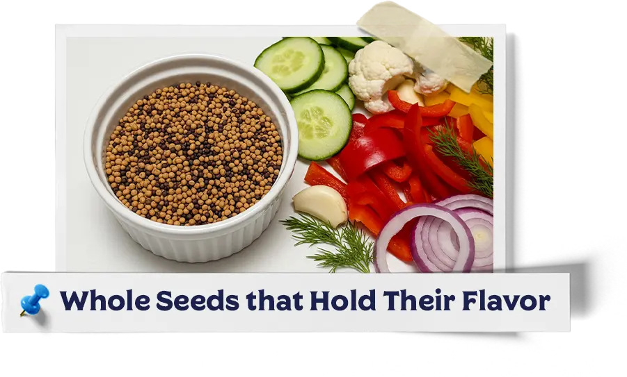 Mixed Whole Mustard Seeds