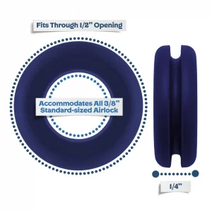 Dark Blue 1 2 Rubber Grommet