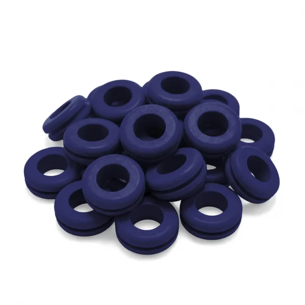 Dark Blue Rubber Grommets