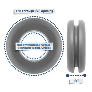 Gray 1 2 Rubber Grommet