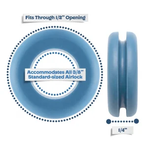 Light Blue 1 2 Rubber Grommet